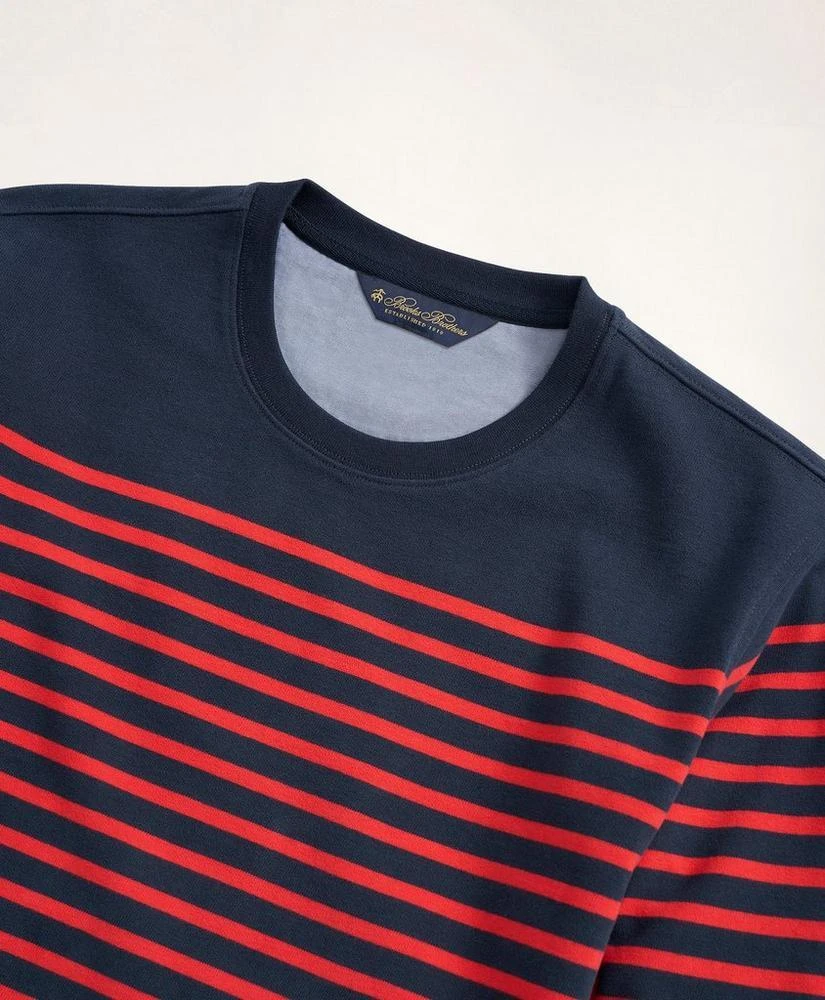 商品Brooks Brothers|Mariner Stripe Long-Sleeve T-Shirt,价格¥309,第2�张图片详细描述
