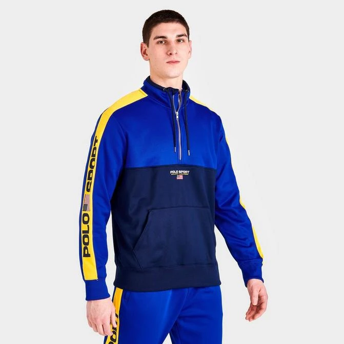 商品Ralph Lauren|Men's Polo Ralph Lauren Polo Sport Half-Zip Tricot Top,价格¥482,第1张图片