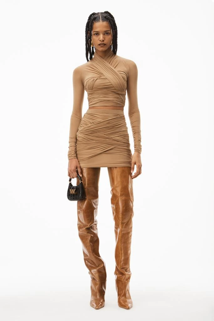 RUCHED DRAPED TOP IN HOSIERY JERSEY 商品
