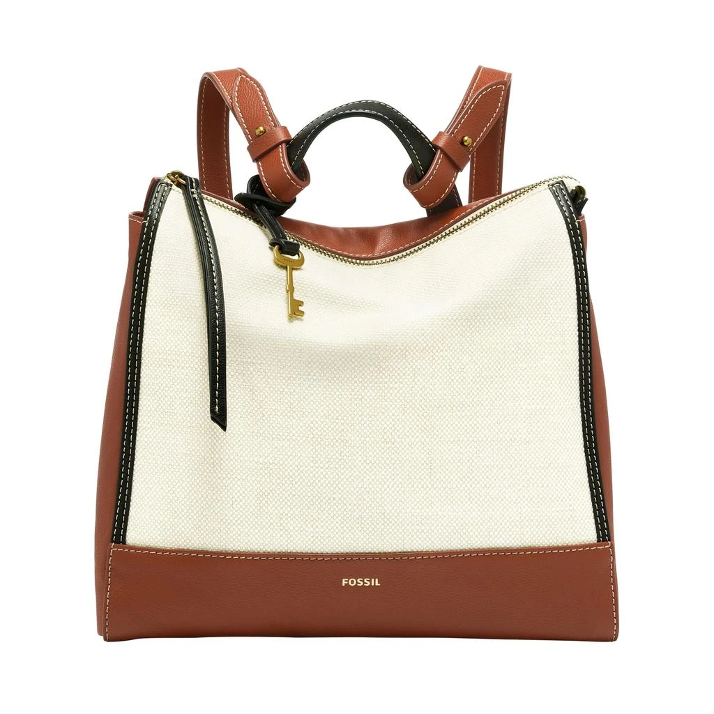 商品Fossil|Fossil Women's Elina Cotton Canvas Small Backpack,价格¥595,第2张图片详细描述