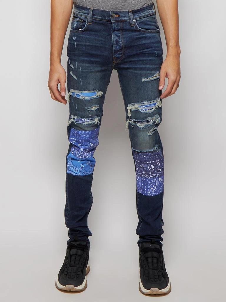 商品AMIRI|Distressed Vintage Bandana Artpatch Jean,价格¥5179,第3张图片详细描述