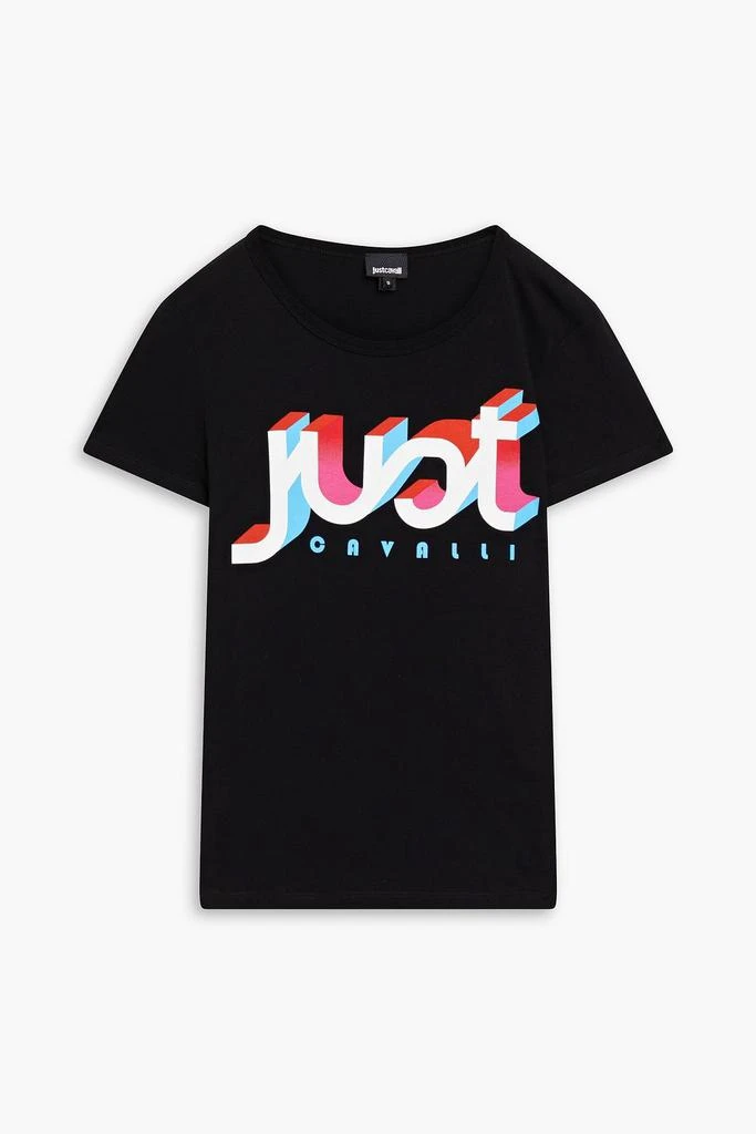 商品Just Cavalli|Logo-print cotton-jersey T-shirt,价格¥375,第3张图片详细描述