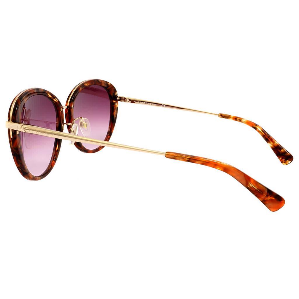 商品Longchamp|Longchamp Brown Oval Ladies Sunglasses LO621SA 203,价格¥413,第5张图片详细描述