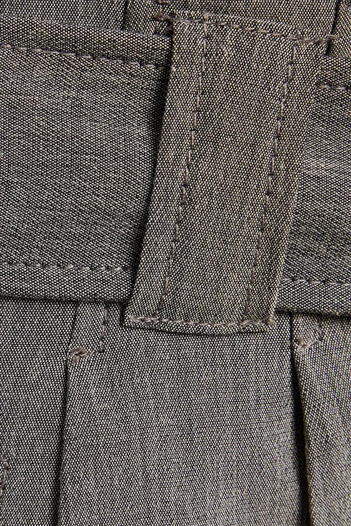 商品Ganni|Belted pleated woven tapered pants,价格¥790,第4张图片详细描述