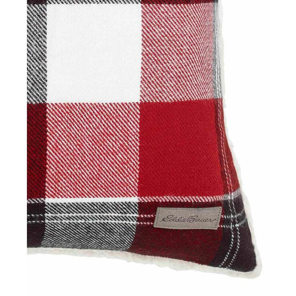 商品Eddie Bauer|Lodge Cotton Yarn Dye Flannel Square Decorative Pillow, 20" X 20",价格¥263,第4张图片详细描述