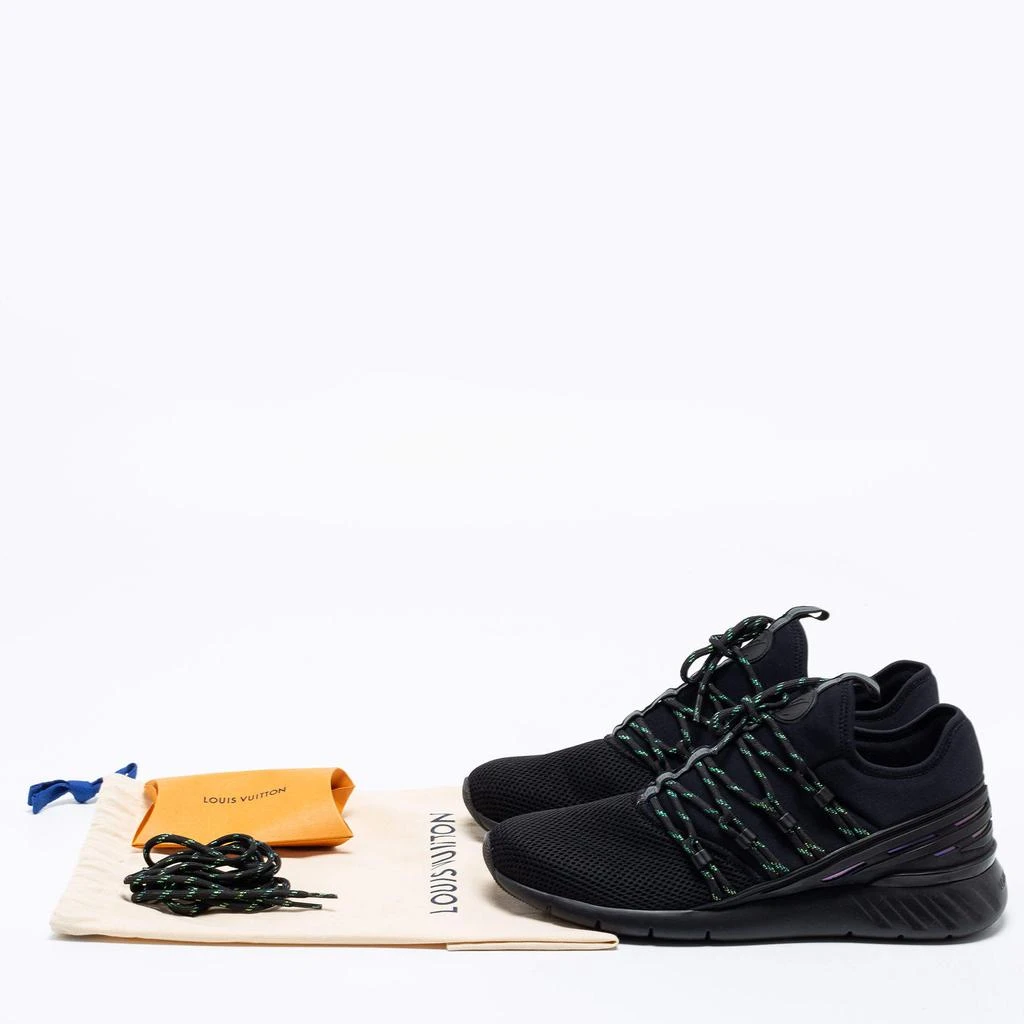 Louis Vuitton Black Fabric And Mesh Fastlane Sneakers  Size 41.5  商品