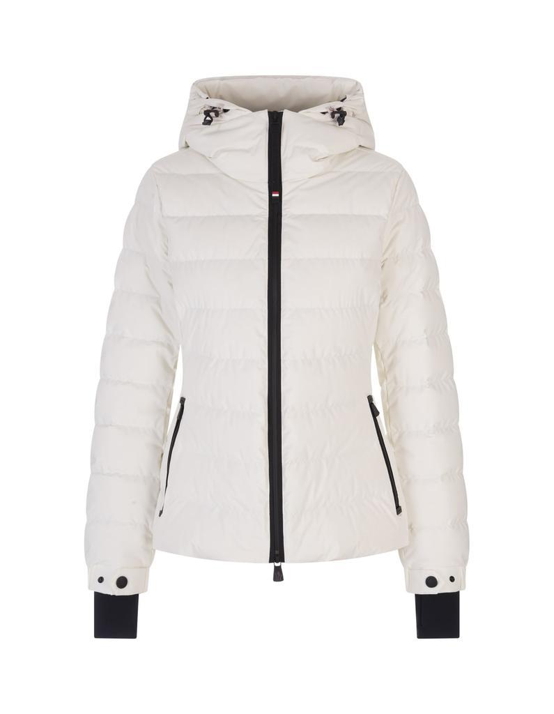 商品Moncler|Moncler Grenoble Woman White Chessel Short Down Jacket,价格¥6723,第1张图片