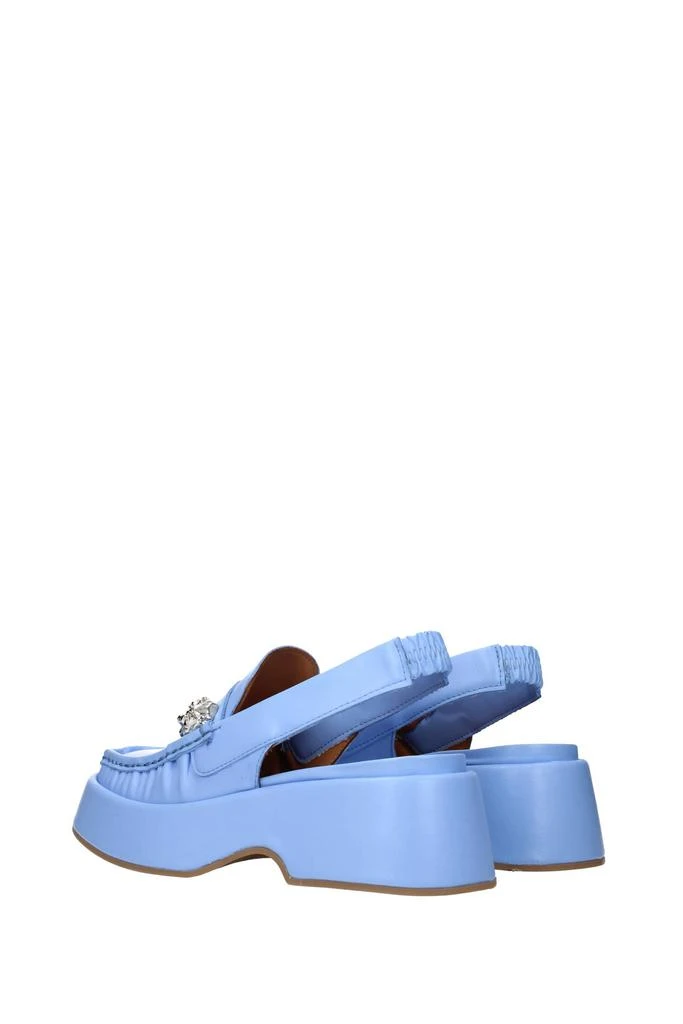 商品Ganni|Sandals Leather Blue Sea,价格¥1109,第4张图片详细描述