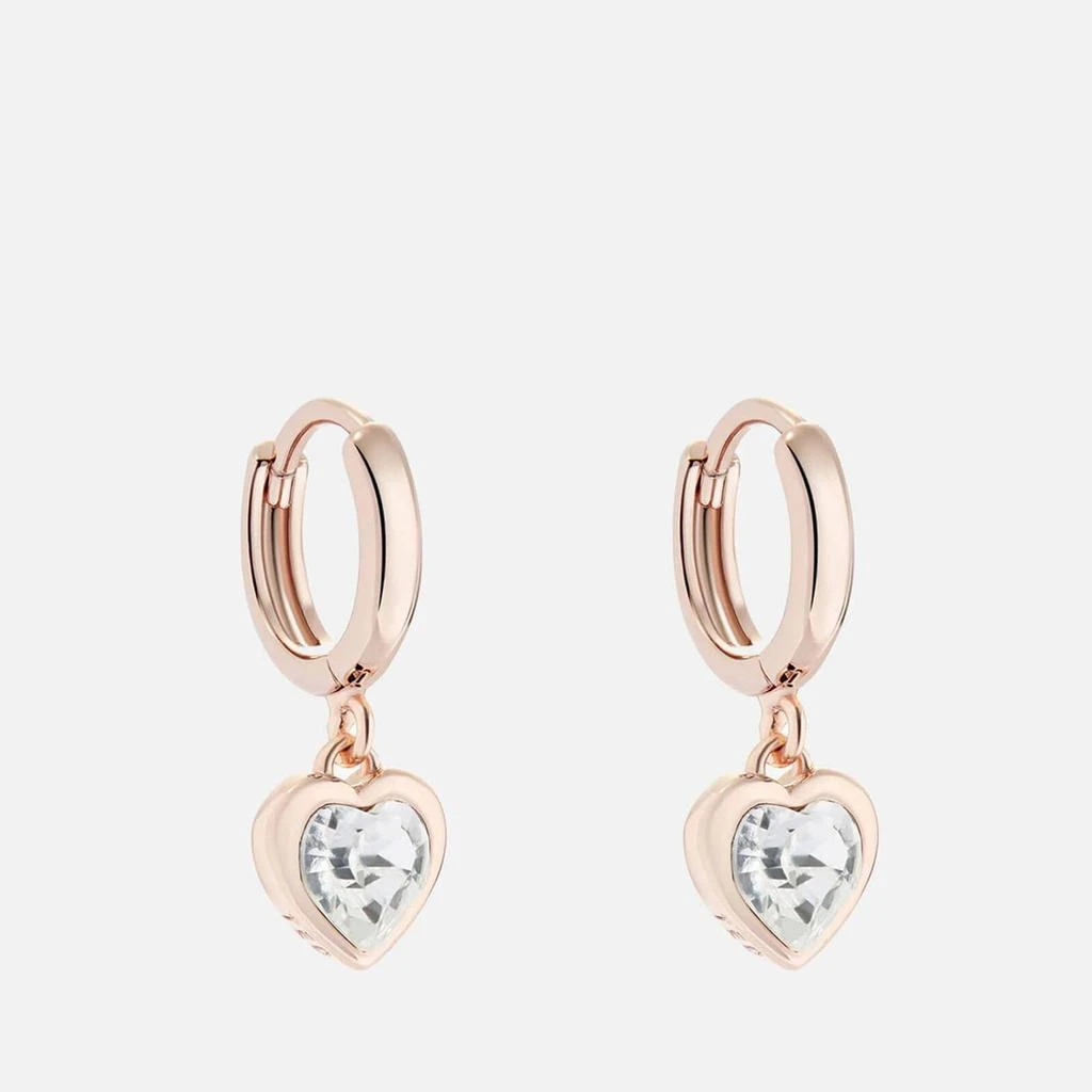 商品Ted Baker London|Ted Baker Women's Hanniy: Crystal Heart Earrings - Rose Gold/Crystal,价格¥234,第1张图片