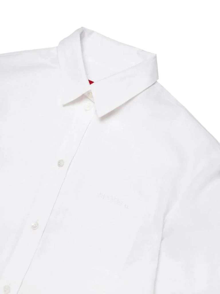 商品MAX&Co|White Poplin Crop Shirt With Logo,价格¥778,第3张图片详细描述