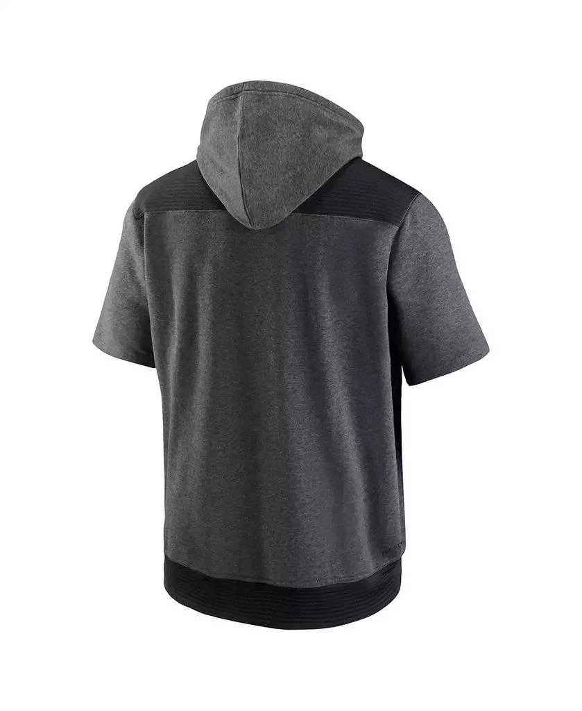 商品NIKE|Men's Heathered Charcoal, Black St. Louis Cardinals Authentic Collection Dry Flux Performance Quarter-zip Short Sleeve Hoodie,价格¥594,第3张图片详细描述