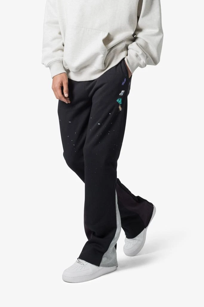 商品MNML|Contrast Bootcut Sweatpants - Black,价格¥210,第3张图片详细描述