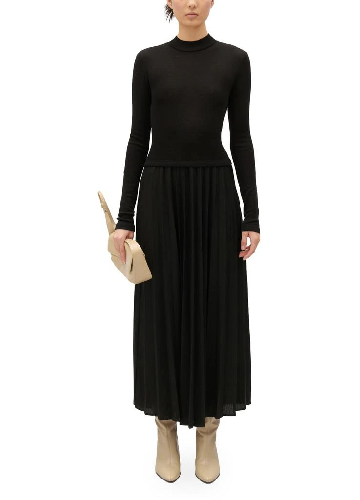 商品Claudie Pierlot|扭褶针织连衣裙,价格¥4197,第5张图片详细描述