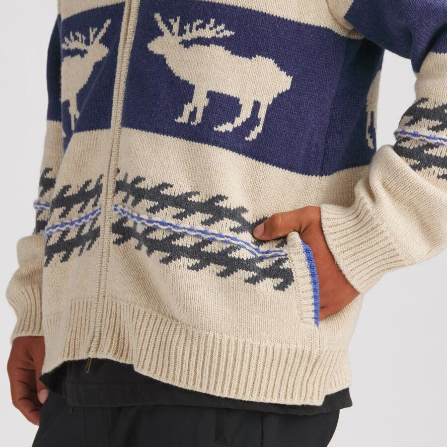 商品Backcountry|Merino Wool/Organic Cotton Textured Cardigan Sweater - Men's,价格¥794,第4张图片详细描述