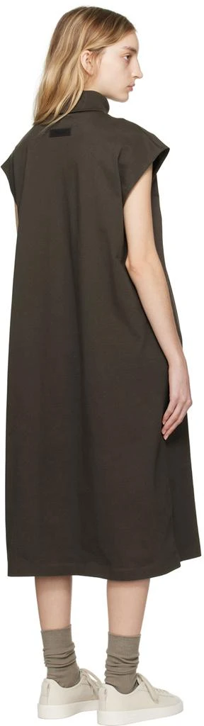 商品Essentials|Gray Sleeveless Midi Dress,价格¥324,第3张图片详细描述