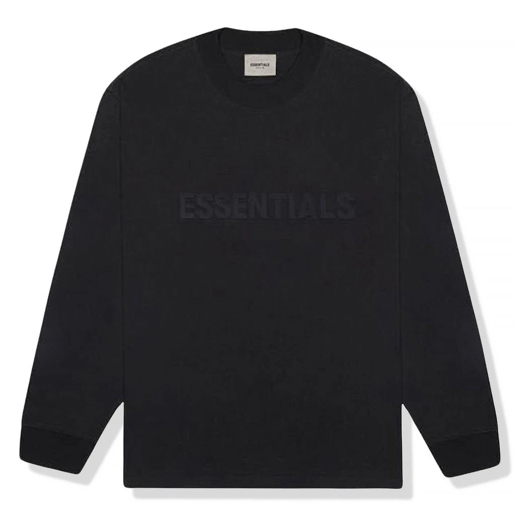 商品Essentials|Fear Of God Essentials Black L/S T Shirt,价格¥1016,第1张图片