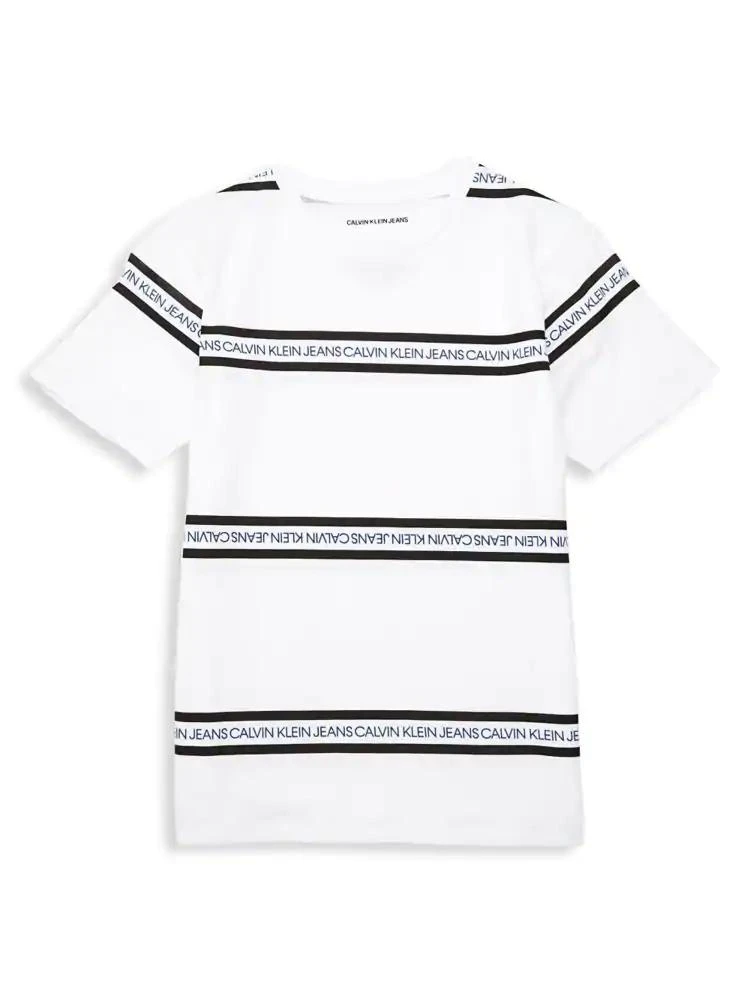 商品Calvin Klein|Little Boy's Logo Striped Tee,价格¥48,第1张图片