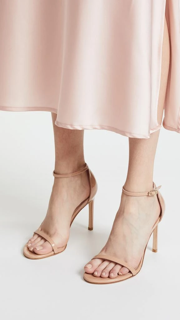 商品Stuart Weitzman|Stuart Weitzman Nudistsong 100 毫米凉鞋,价格¥2317,第3张图片详细描述