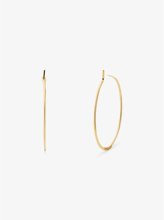 商品Michael Kors|Precious Metal-Plated Sterling Silver Whisper Mini Hoop Earrings,价格¥441,第1张图片