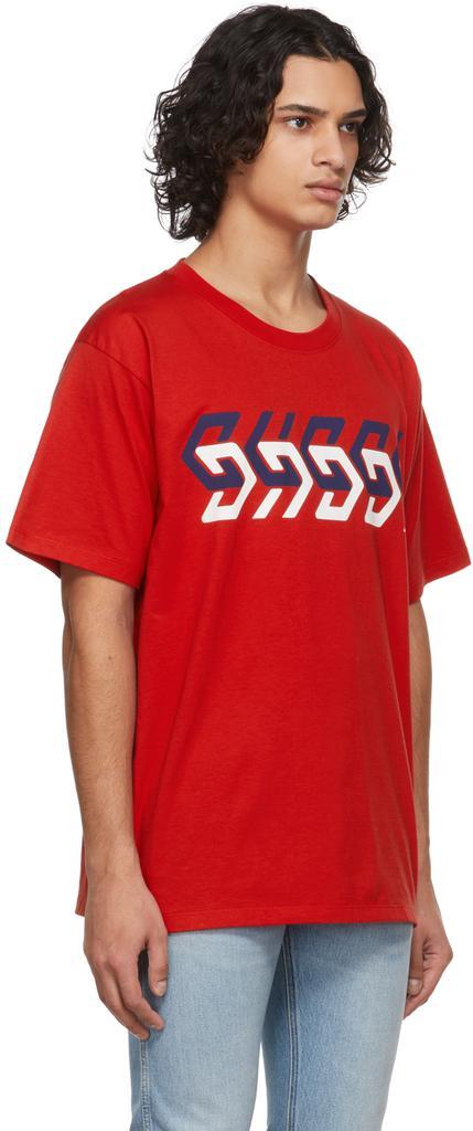 商品Gucci|Red Mirror T-Shirt,价格¥4235,第4张图片详细描述