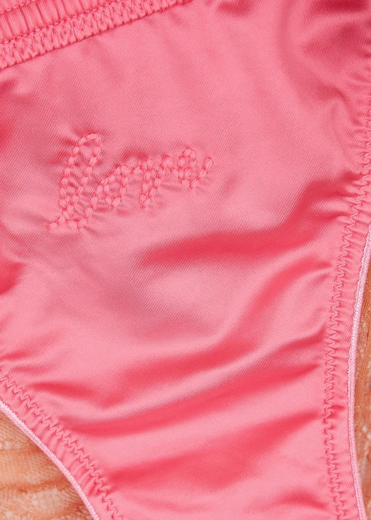 商品LOVE STORIES|Wild Rose pink satin and lace briefs,价格¥135,第4张图片详细描述