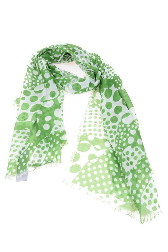 商品DANIELE ALESSANDRINI|Daniele Alessandrini Scarves in Green,价格¥841,第1张图片