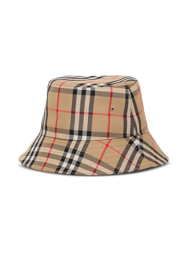 商品Burberry|Burberry Gabriel Vintage Check Cotton Bucket Hat Kids Boy,价格¥1471,第1张图片