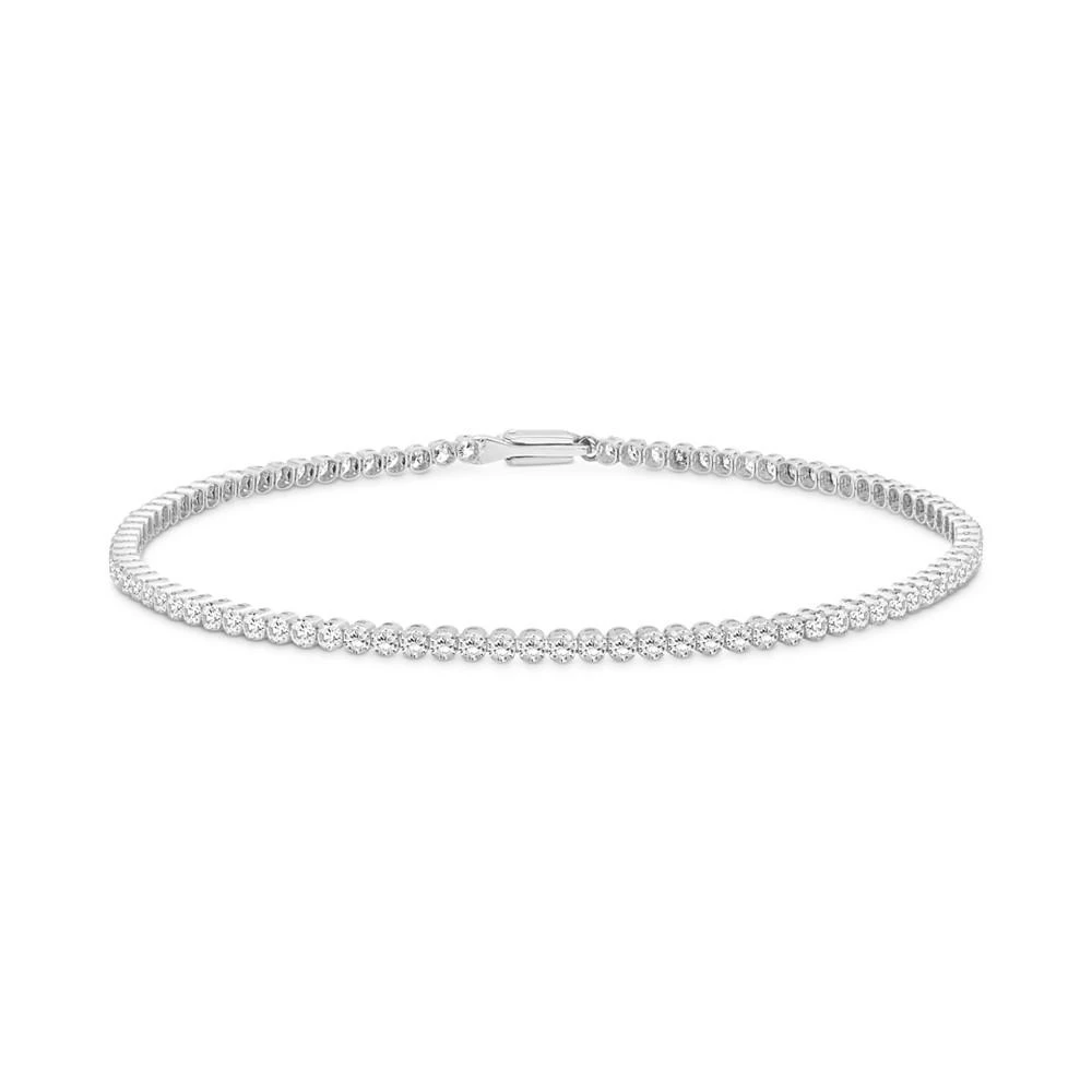 商品Macy's|Diamond Tennis Bracelet (3 ct. t.w.) in 14k White Gold,价格¥31019,第1张图片