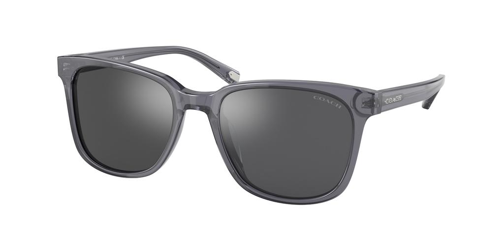 Silver Flash Square Mens Sunglasses HC8313U 55376G 54商品第1张图片规格展示