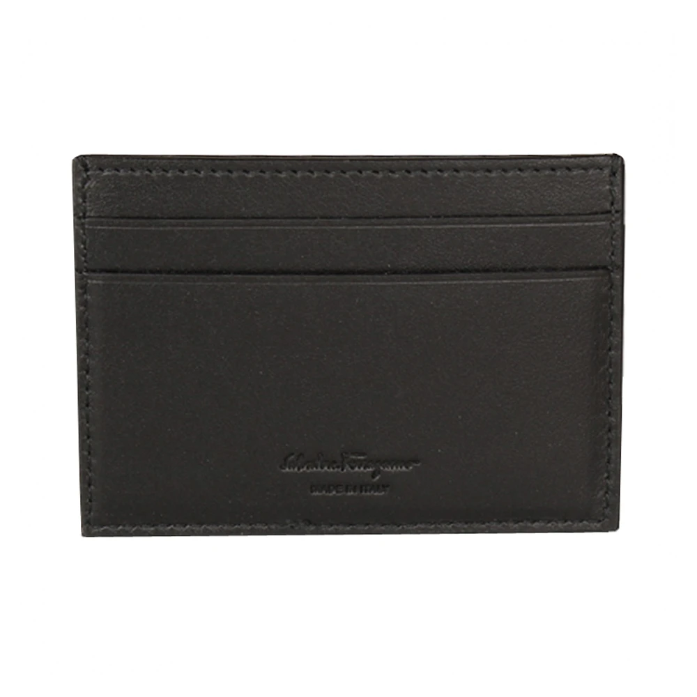 SALVATORE FERRAGAMO 男士黑色小牛皮卡片包 66-A244-694150 商品