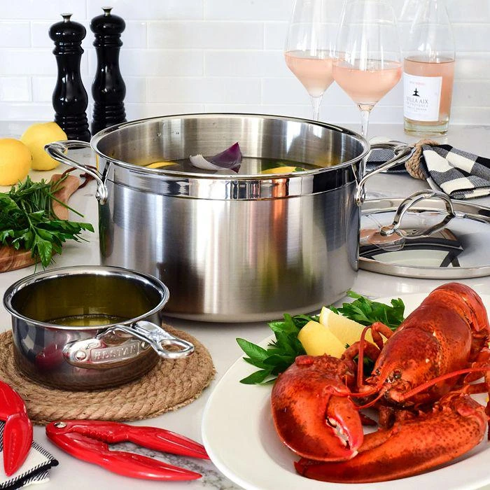 ProBond™ 8 Quart Forged Stainless Steel  Stock Pot with Lid 商品