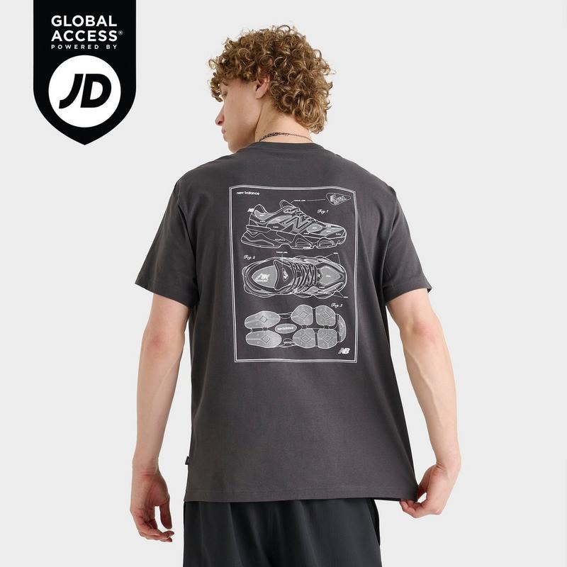 Shop Men's New Balance 9060 Sketch Graphic T-Shirt on Sale at