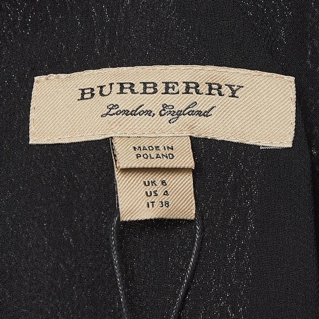 商品[二手商品] Burberry|Burberry Black Georgette Tie-up Neck Short Dress S,价格¥2227,第5张图片详细描述