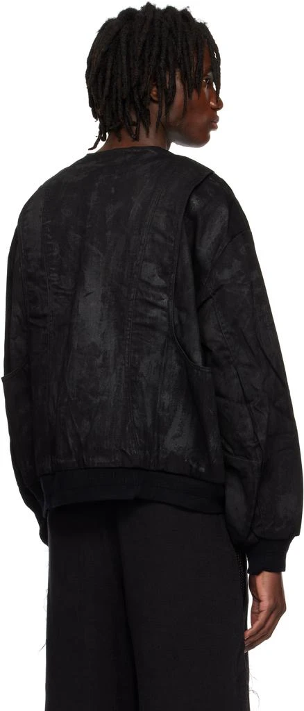 商品Professor.E|Black Object-Faded Bomber Jacket,价格¥2300,第3张图片详细描述