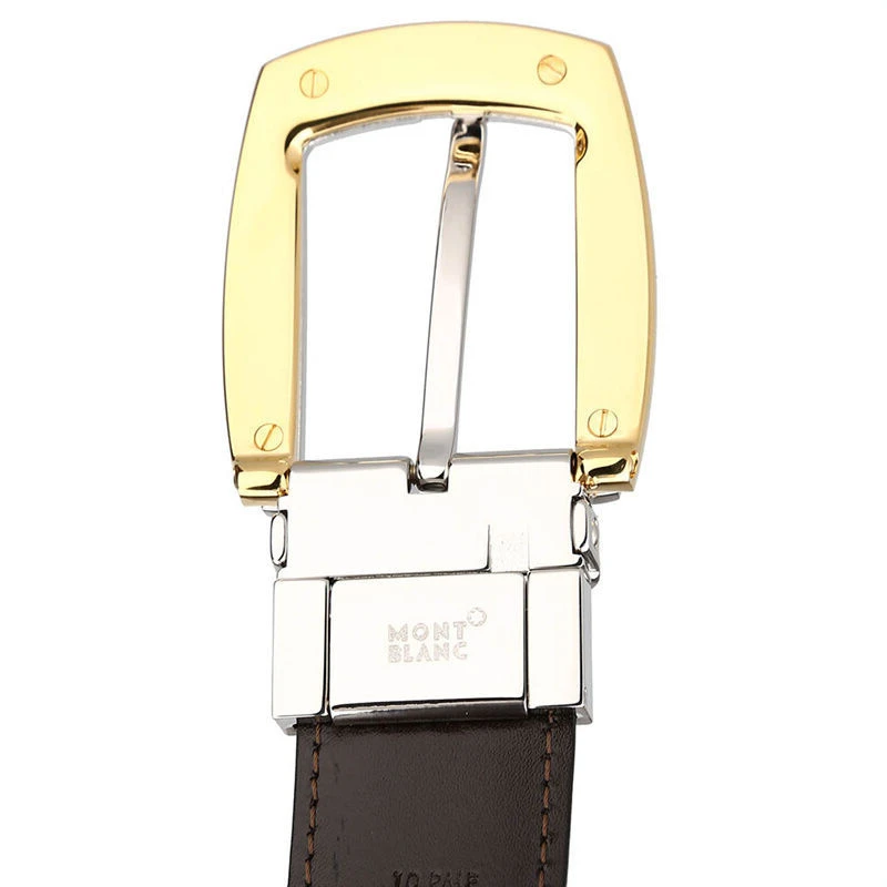 商品MontBlanc|Mont Blanc 万宝龙 男士牛皮商务腰带 111081,价格¥1522,第1张图片