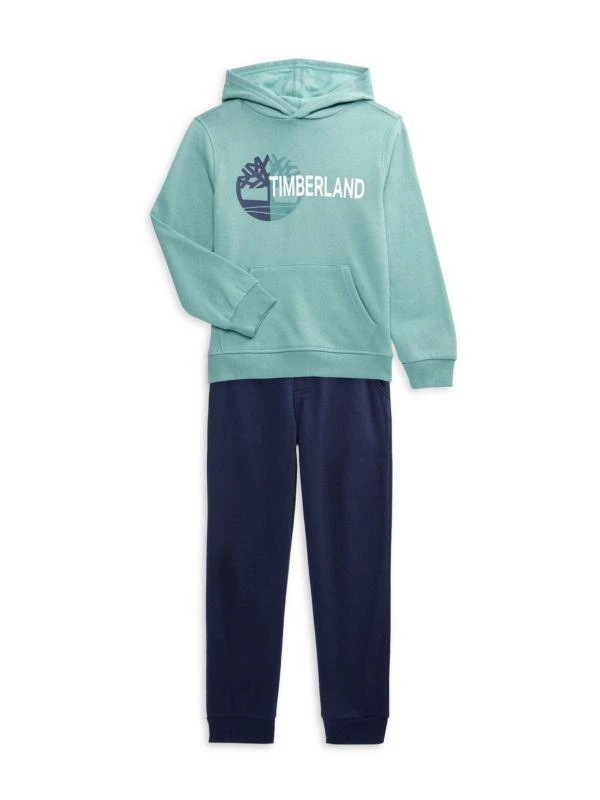 商品Timberland|Boy’s 2-Piece Hoodie & Joggers Set,价格¥201,第1张图片