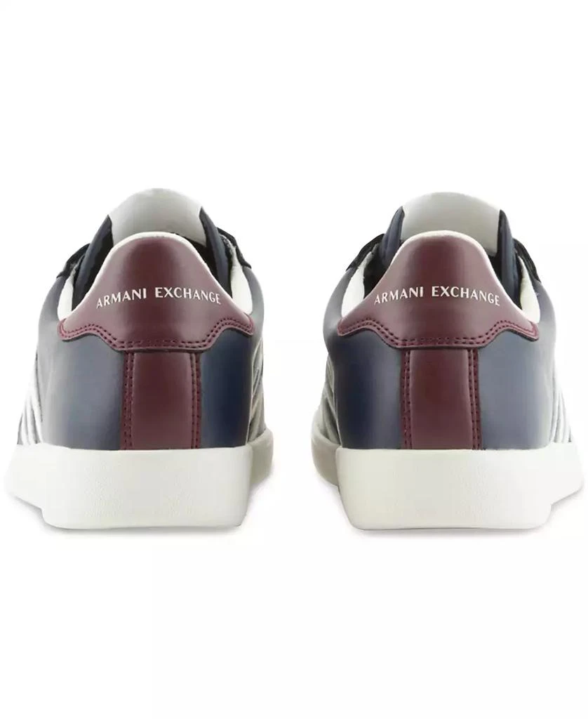 商品Armani Exchange|Men's Leather Logo Sneaker,价格¥673,第2张图片详细描述