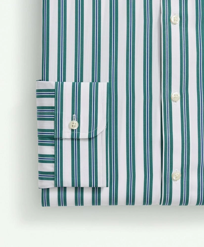 商品Brooks Brothers|Supima® Cotton Poplin Ainsley Collar, Bold Multi Striped Dress Shirt,价格¥947,第4张图片详细描述