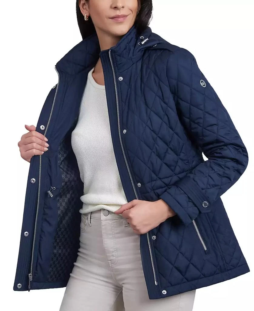 商品Michael Kors|Women's Petite Quilted Hooded Anorak Coat,价格¥449,第4张图片详细描述