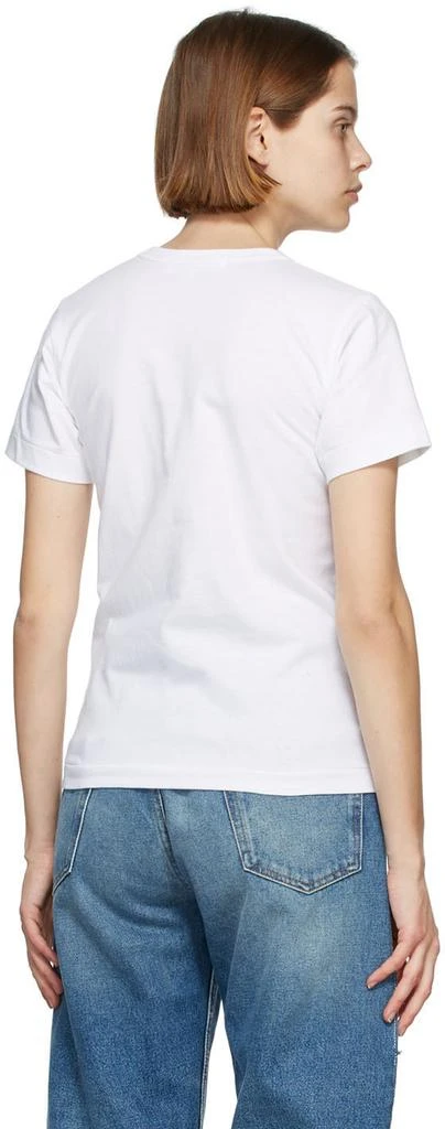 商品Comme des Garcons|White & Red Layered Heart T-Shirt,价格¥707,第3张图片详细描述
