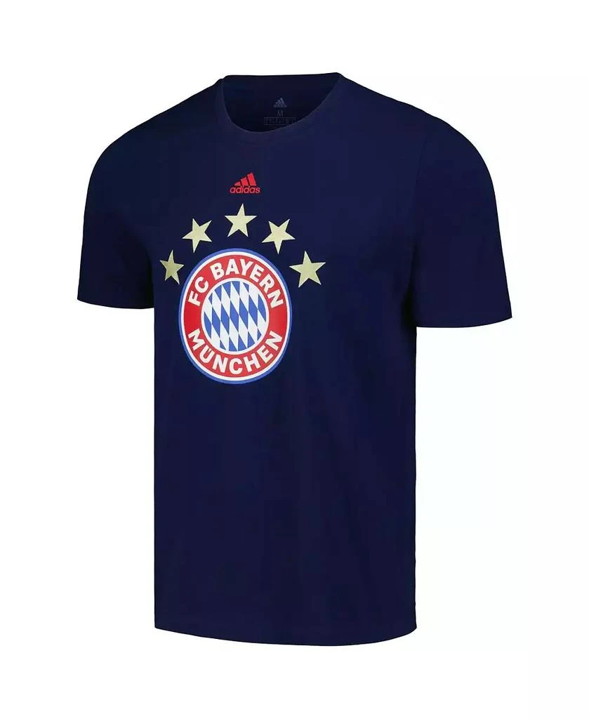 商品Adidas|Men's Navy Bayern Munich Vertical Back T-shirt,价格¥262,第2张图片详细描述