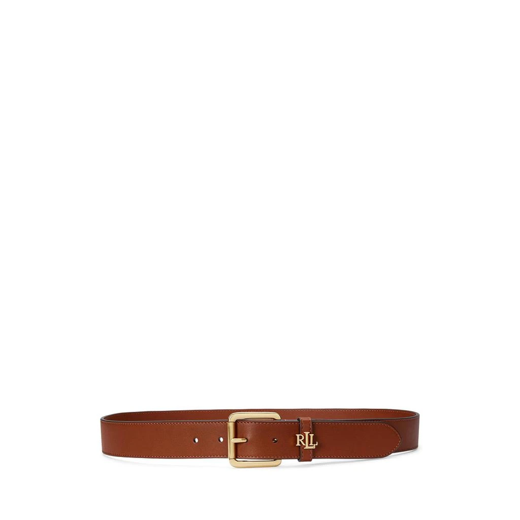 商品Ralph Lauren|Logo-Keeper Leather Belt,价格¥721,第1张图片