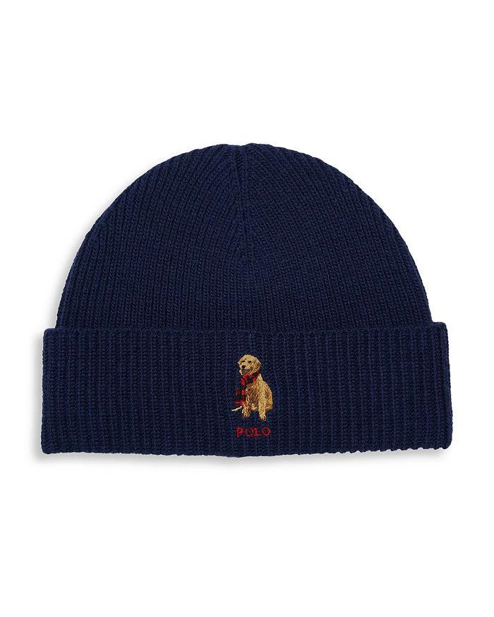 商品Ralph Lauren|Embroidered Golden Retriever Beanie,价格¥440,第1张图片