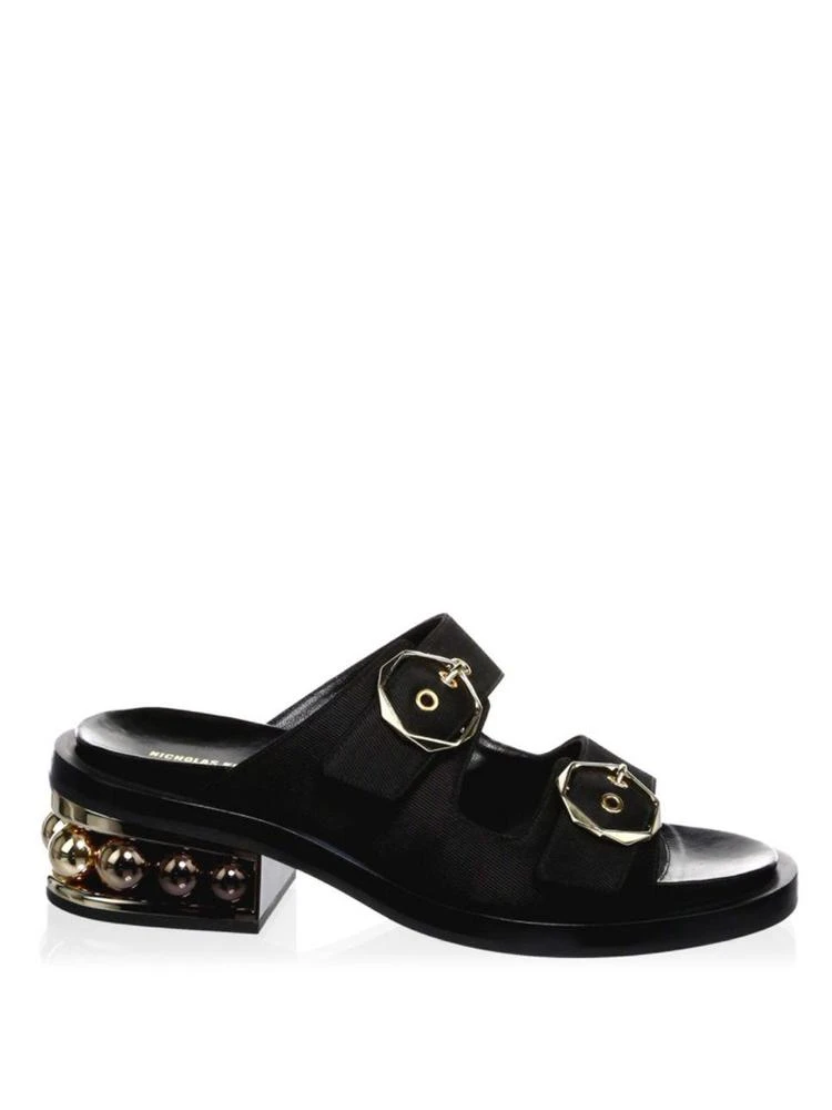 商品Nicholas Kirkwood|Nicholas Kirkwood - Casati Pearl Two-Strap Sandals,价格¥1663,第5张图片详细描述