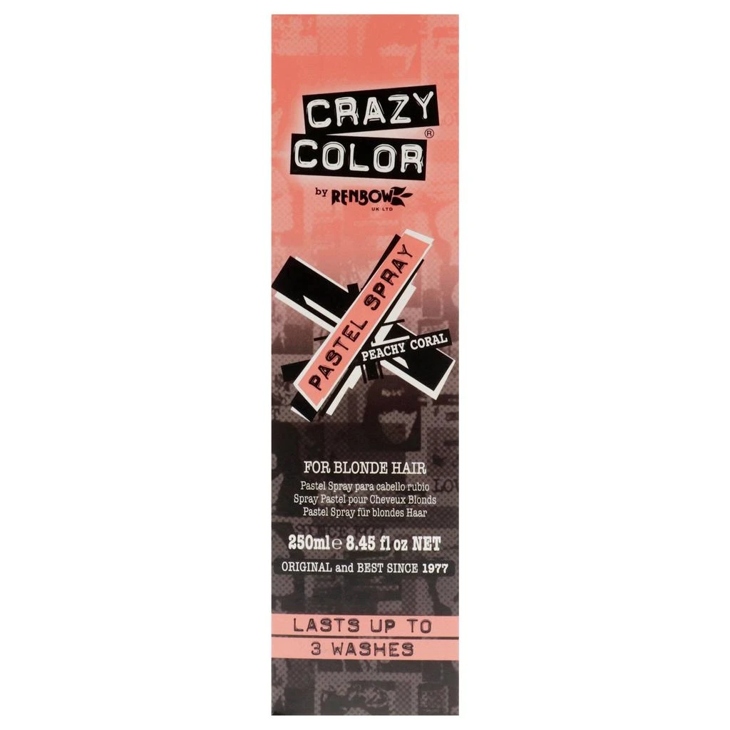 商品Crazy Color|Pastel Spray - Peachy Coral by  for Women - 8.45 oz Hair Spray,价格¥131,第5张图片详细描述