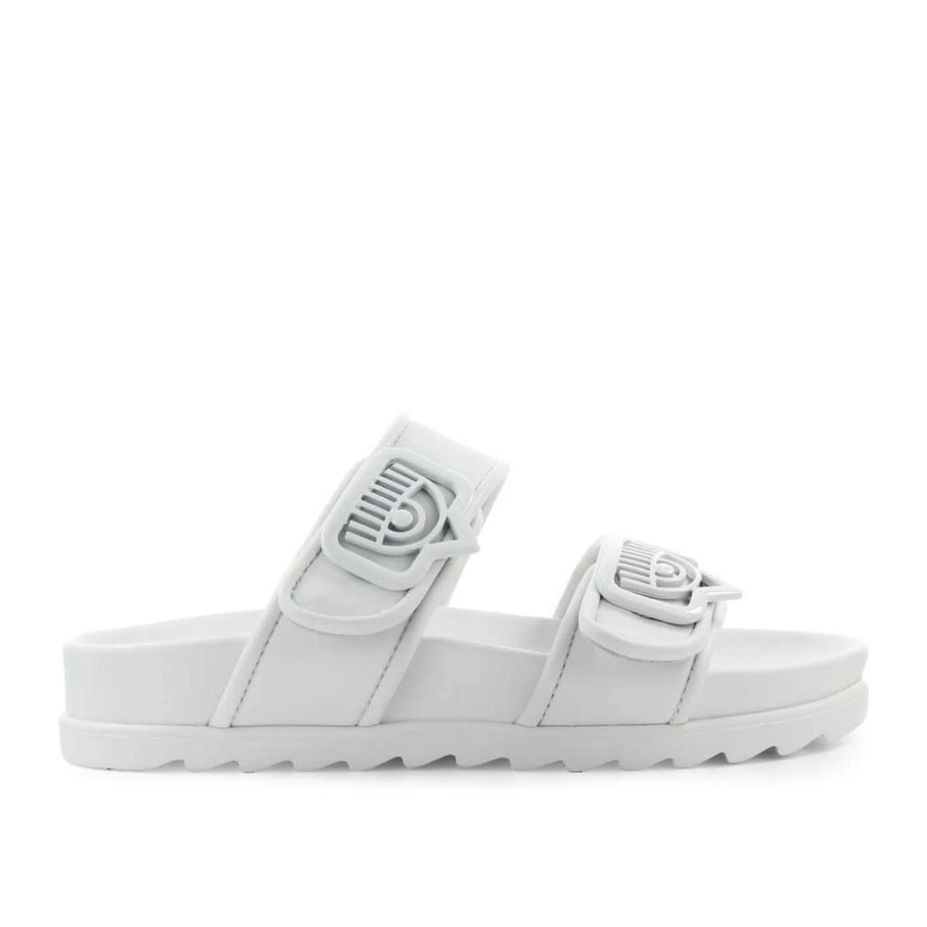 商品Chiara Ferragni|Chiara Ferragni Eyelike White Slide,价格¥1820,第1张图片