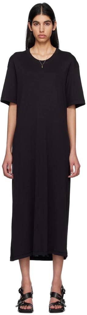 商品Lemaire|Black Rib Midi Dress,价格¥1485,第1张图片