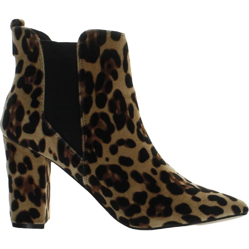 商品JANE AND THE SHOE|JANE AND THE SHOE Womens SUSAN Block Heel Animal Print Ankle Boots,价格¥69,第3张图片详细描述