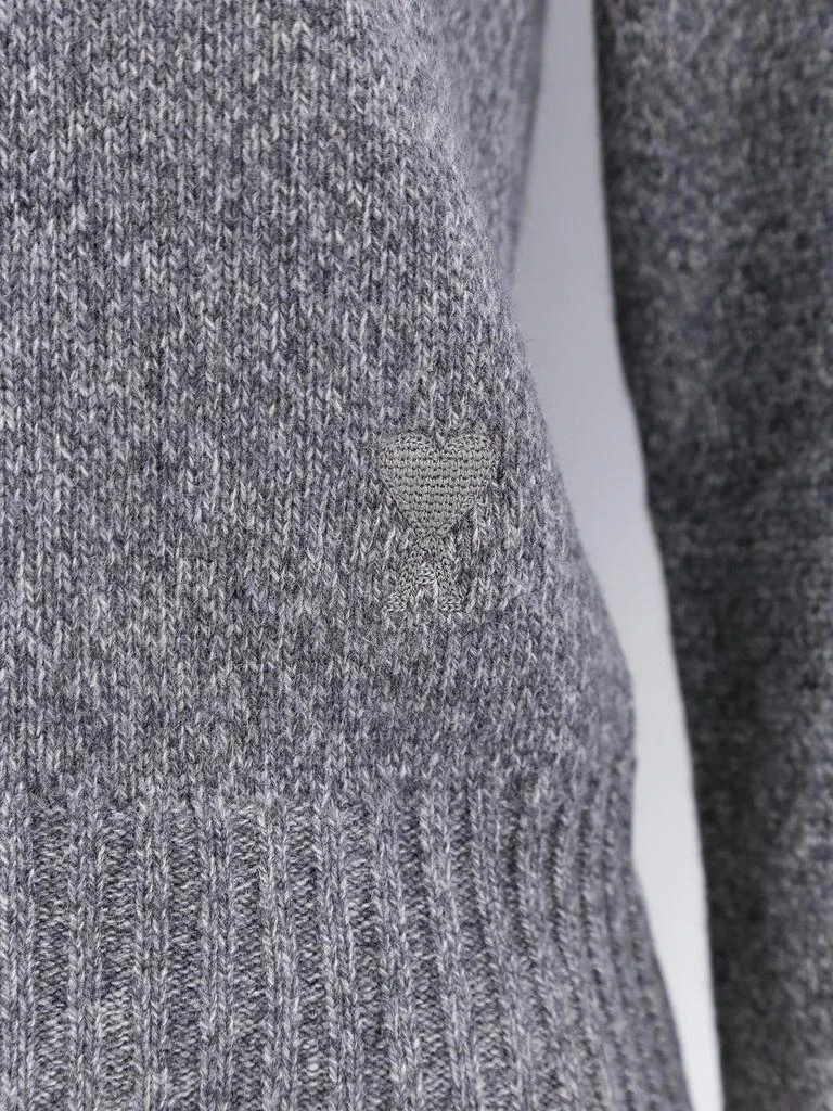 商品AMI|AMI Paris Ami de Coeur Logo Embroidered Knitted Jumper,价格¥1885,第3张图片详细描述