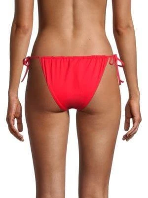 商品WeWoreWhat|Ruched String Bikini Bottom,价格¥72,第2张图片详细描述